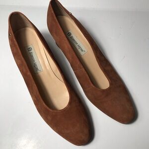 Etienne Aigner Women’s Cognac Brown Suede heels